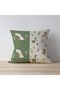 Cute Dinosaur and Animal Patterned 3-Piece Throw Pillow Cover TLAKR-311 - 2