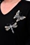 Plus Size New Season Casual Stretchy Comfort Model Butterfly Embroidery Pattern Half Sleeve Mother 4 Season Blouse - 7