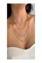 Steel 3-Piece Dorika Chain Tarnish-Free Design Necklace