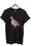 Hunting Woodpecker Hunting Woodpecker Printed Regular Fit 100% Cotton Black T-Shirt
