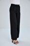 Buttoned, Wide Leg Casual Woven Trousers - 3