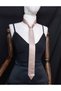 May Unisex Satin Evening Dress Tie in Skin Color - 5