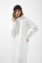 Newlong Long 3-Stripes Without Hood Kangaroo Pocket Hooded Tracksuit Dress Sweat - 5