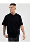 Men's Black Oversize T-Shirt Tupac Back Printed T-shirt - 2