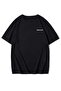 Men's Black T-shirt Lucky Dragon Printed Oversize T-shirt - 2