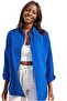 Women's Cobalt Blue Oversize Long Basic Shirt