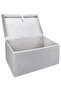 صندوق منظم متعدد الأغراض Mega Gray صندوق تخزين متعدد الأغراض مع غطاء Mega 60x40x30