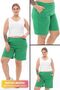 Plus Size New Season Elastic Waist Comfort Model Two Thread Combed Cotton Fabric Pocket Sports and Casual Shorts