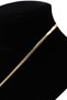 Heart-Shaped Steel Necklace, Gold with Mother-Of-Pearl Stone, Heart-Shaped Steel Necklace. - 2
