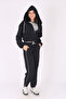 3-Piece Hooded Crop Jacket&Crop T-Shirt&Sweatpants for Girls - 4