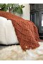 Puffy Hand Knitted Fireplace and TV Blanket Diamond Patterned Tile 90 X 165 Cm - 4