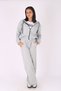 3-Piece Hooded Crop Jacket T-Shirt and Long Bottoms Girls' Tracksuit Set - 3