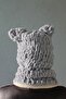 Hand Knitted Soft Teddy Bear Ear Model Puffy Snow Mask Balaclava/balaklava Beanie - 7