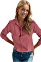 Women's Dusty Rose Classic Regular Fit Viscose Shirt - 4