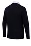 Men's V-Neck Knitwear Navy Blue Cardigan Buttoned Pocket Detail Patterned Steel Knit Classic Fit - 5002m - 5