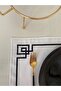 Set of 6 Placemats Geometric Embroidered Black - 3