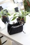 Black Pearl Stone - Women's Evening Bag with Handle Detail - 2