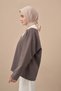 Beige Color Cotton Jazz Scarf - 2