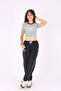 3-piece hooded crop jacket\crop t-shirt\ ribbed bottom-girl's tracksuit set - 5