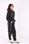 3-piece hooded crop jacket\crop t-shirt\ ribbed bottom-girl's tracksuit set - 4