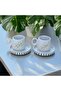 2 Pieces Handmade Ceramic Design Daisy Patterned Turkish Coffee Cup, Gift Dowry Mother's Day - 3