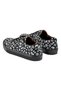 Women's Black Genuine Leather Sneaker - 4
