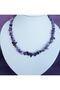 Amethyst Necklace Bracelet Set - Natural Stone Jewelry - Real Amathist Broken Natural Stone - 3