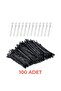 100 Pieces of Quality Black Wire Buckle with Ball End - 4