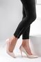 Women's Caramel Patent Leather Classic Heel Stiletto Evening Dress Office Heeled Shoes - 2