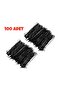 100 Pieces of Quality Black Wire Buckle with Ball End - 2