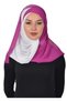 Cross Stitching Double Color Practical Chiffon Shawl,Cps-84,Fuchsia - White,Cps-84,Fuchsia - White