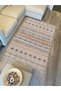 Cotton Kilim67 Multu Scandinavian Motifs Modern Decorative Fringed Washable Woven Rug - 2