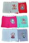 Girl's Colorful Lycra Cotton Boxer Panties 6 Pcs - 7