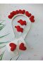 Set of 5 Heart Pattern Hair Accessories for Valentine's Day - Crown 2-Piece Rubber Clasp and Snap Clasp - 4