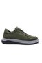 Genuine Nubuck Leather - Men's Comfort Shoes, Elastic and Khaki Green
