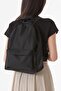Plain Black School Backpack - 3