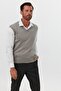 Men's Standard Fit Regular Cut V-Neck Sleeveless Sweater Knitwear Sweater
