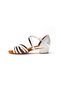 Women's White Classic Heeled Shoes - 2