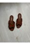 Women's Slippers Tan Leather Daily Slippers - 3
