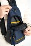 Unisex Linen Fabric Waterproof Bag, Cross Strap Shoulder And Chest Bag, Body Bag, - 2