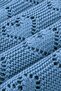 Knitted Baby Blanket for Baby Girl and Boy 90cm X110Cm Basic Hearts Blue - 2