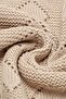 Knitted Baby Blanket for Baby Girl and Boy 90cm X110Cm Basic Hearts Beige - 3