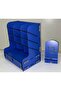 Phone Holder with Gift Drawer-Type Desk Top Pen Holder Organizer Blue (25X23X15Cm) - 3