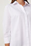 Women's White Basic Shirt Fn03260 - 5