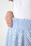 Girl's Blue and White Striped Summer Skirt - Comfortable and Stylish - 4