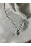 Steel Pink Heart Necklace