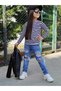 Girl's Denim Pants / Black Leather Jacket / Suprem T-Shirt 3-Piece Combination - Holiday Wear - 6