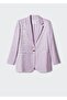 Gray Brown Satin Blazer Jacket - 3