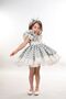 Polka Dot Girls' Dress, Crown-Accessory Girls' Dress, Birthday Dress - 7