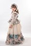 Custom Design Girls' Evening Dress, Girls' Long Dress with Hair Accessory, Vintage Dress - 3